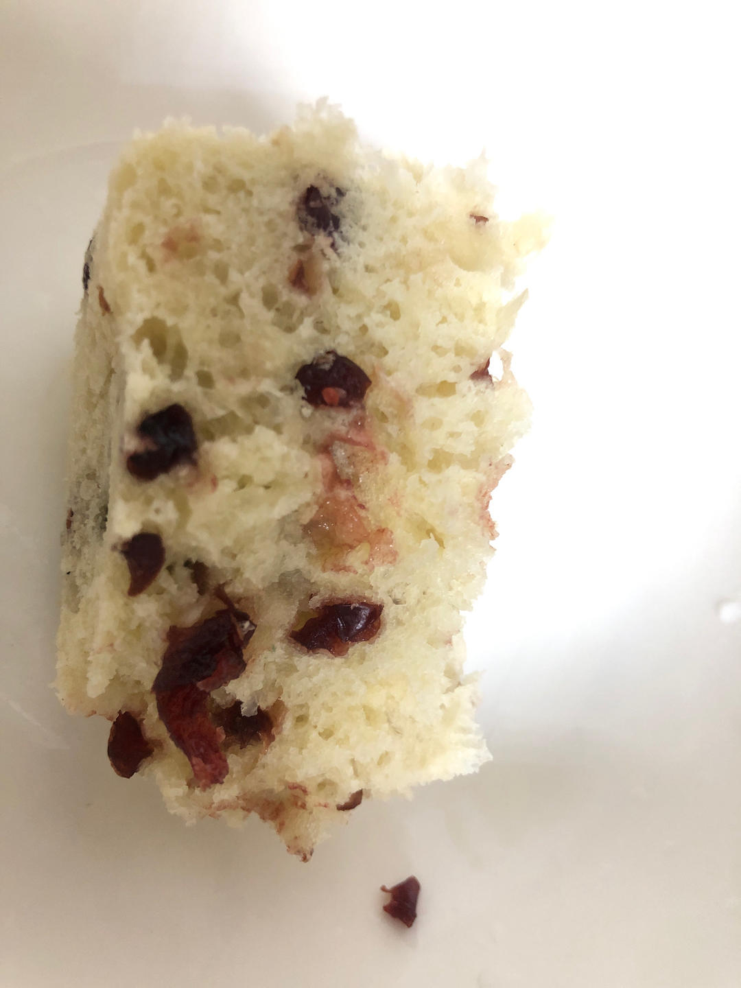 不用揉面，简单易做的——蔓越莓发糕