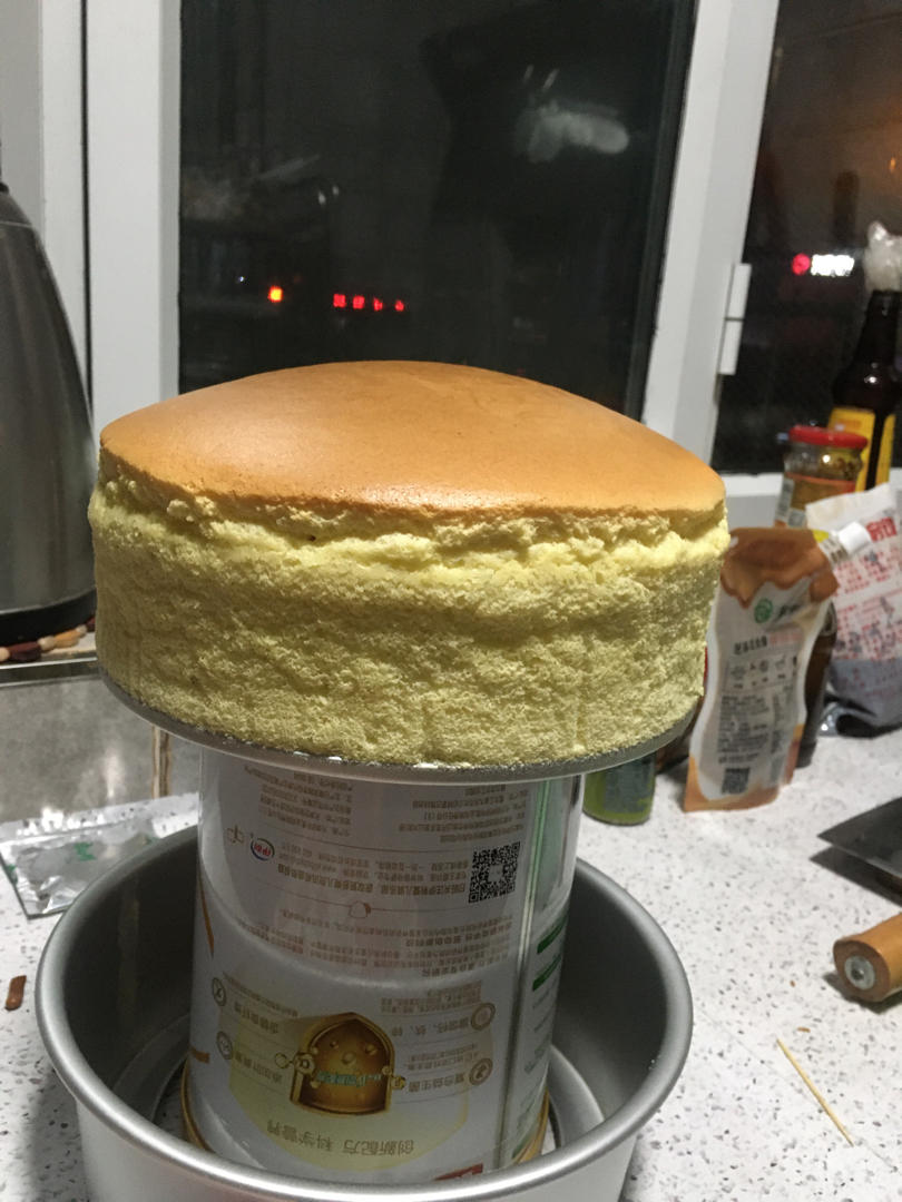 8寸圆形模具的古早蛋糕，完美方子！