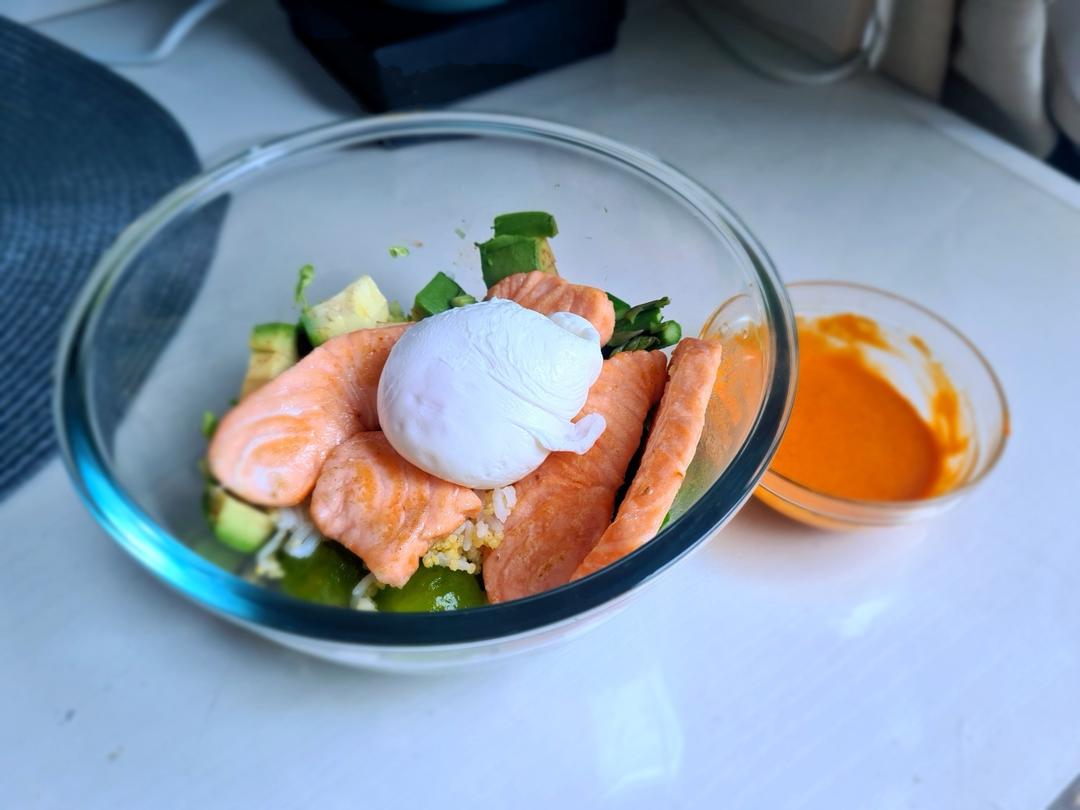 wagas同款泡菜三文鱼能量碗🍣