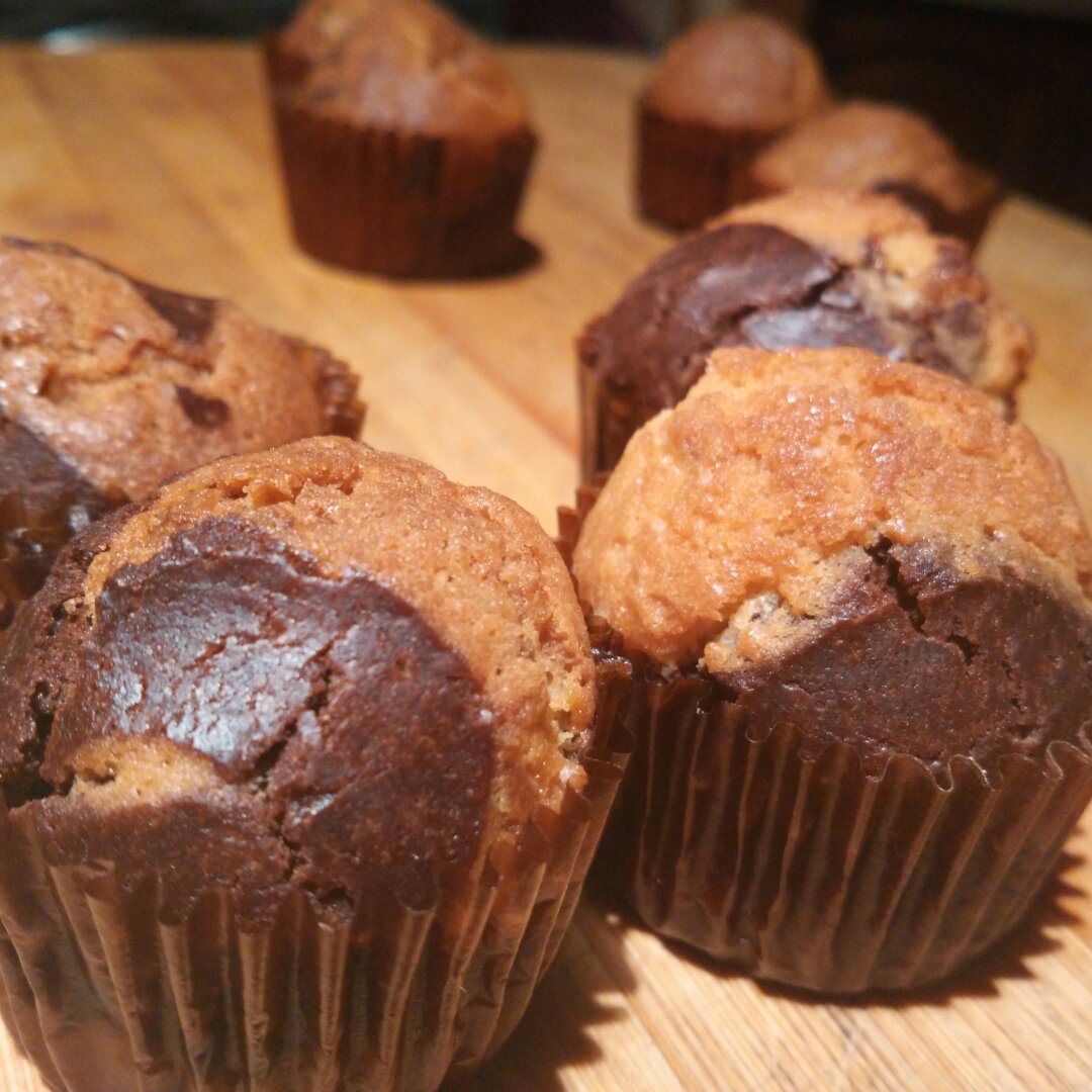 玛莎斯图尔特的大理石杯子蛋糕