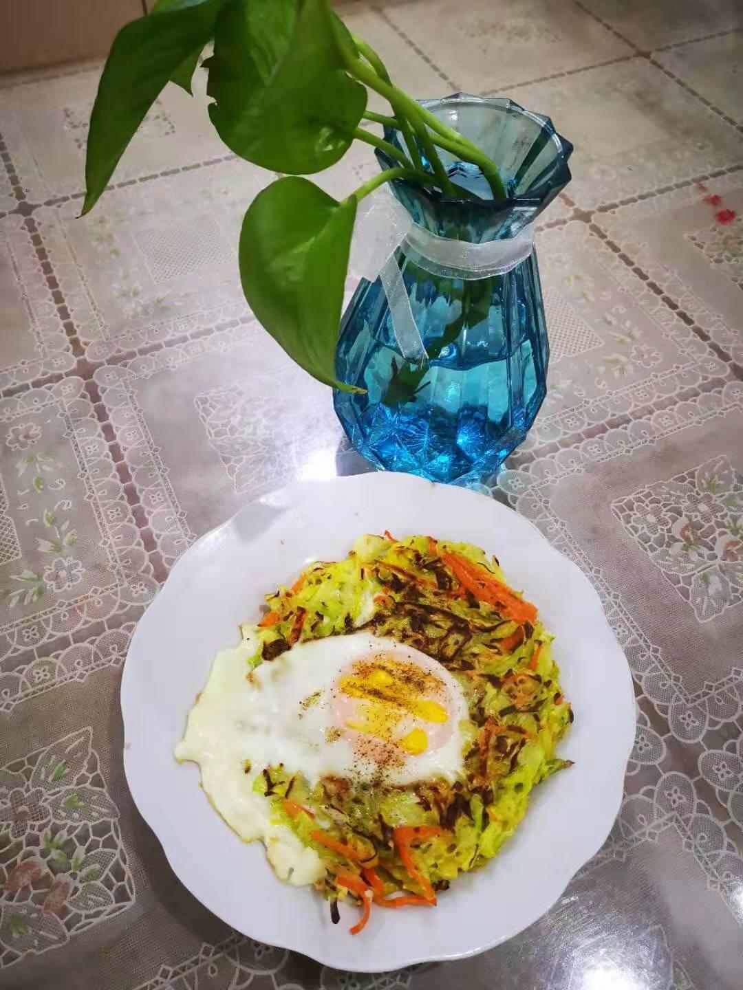 吃不胖的包菜抱蛋（日式家庭大阪烧抱蛋）减肥菜谱第一弹.营养美味.低碳水.降脂减肥.