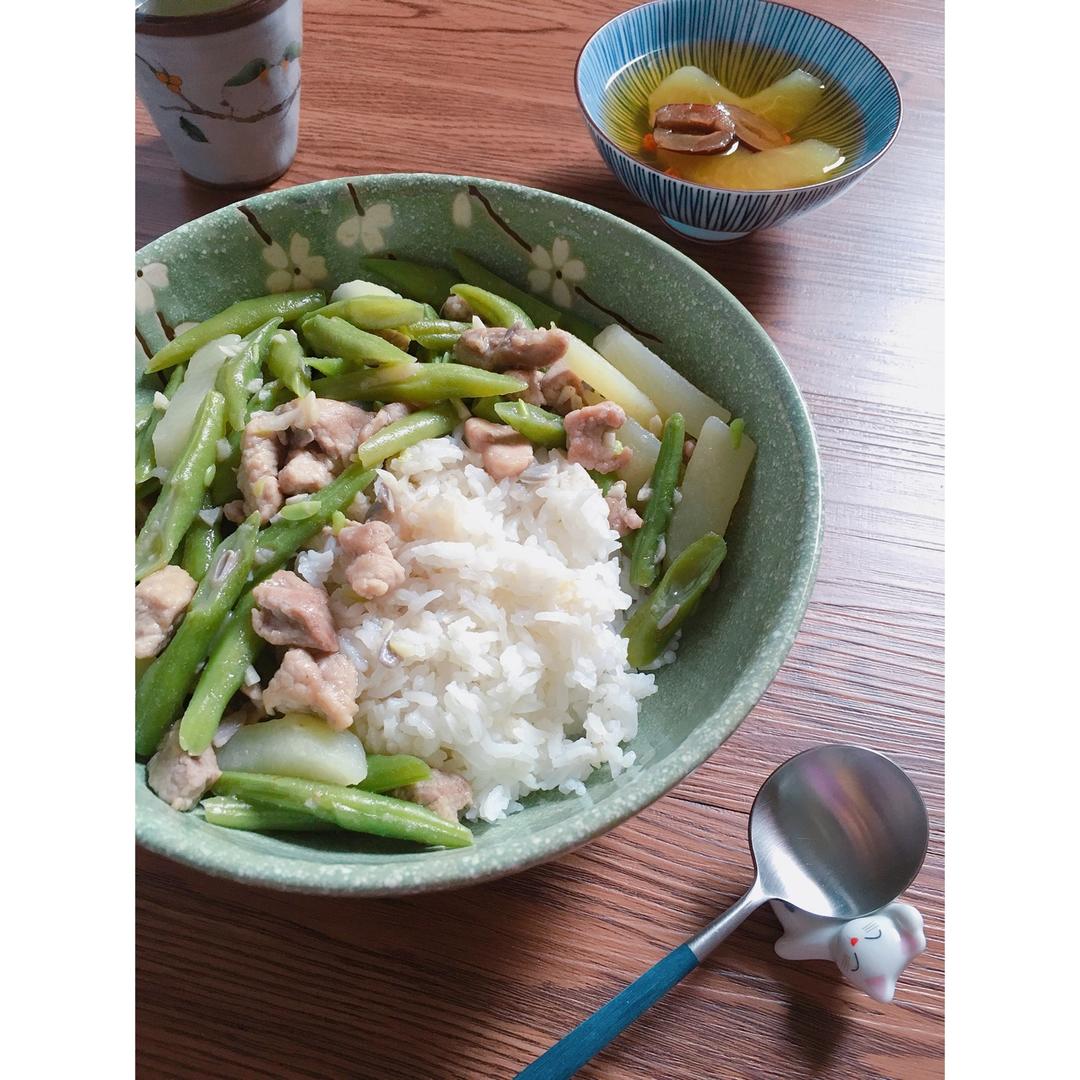 肉沫豆角下饭菜