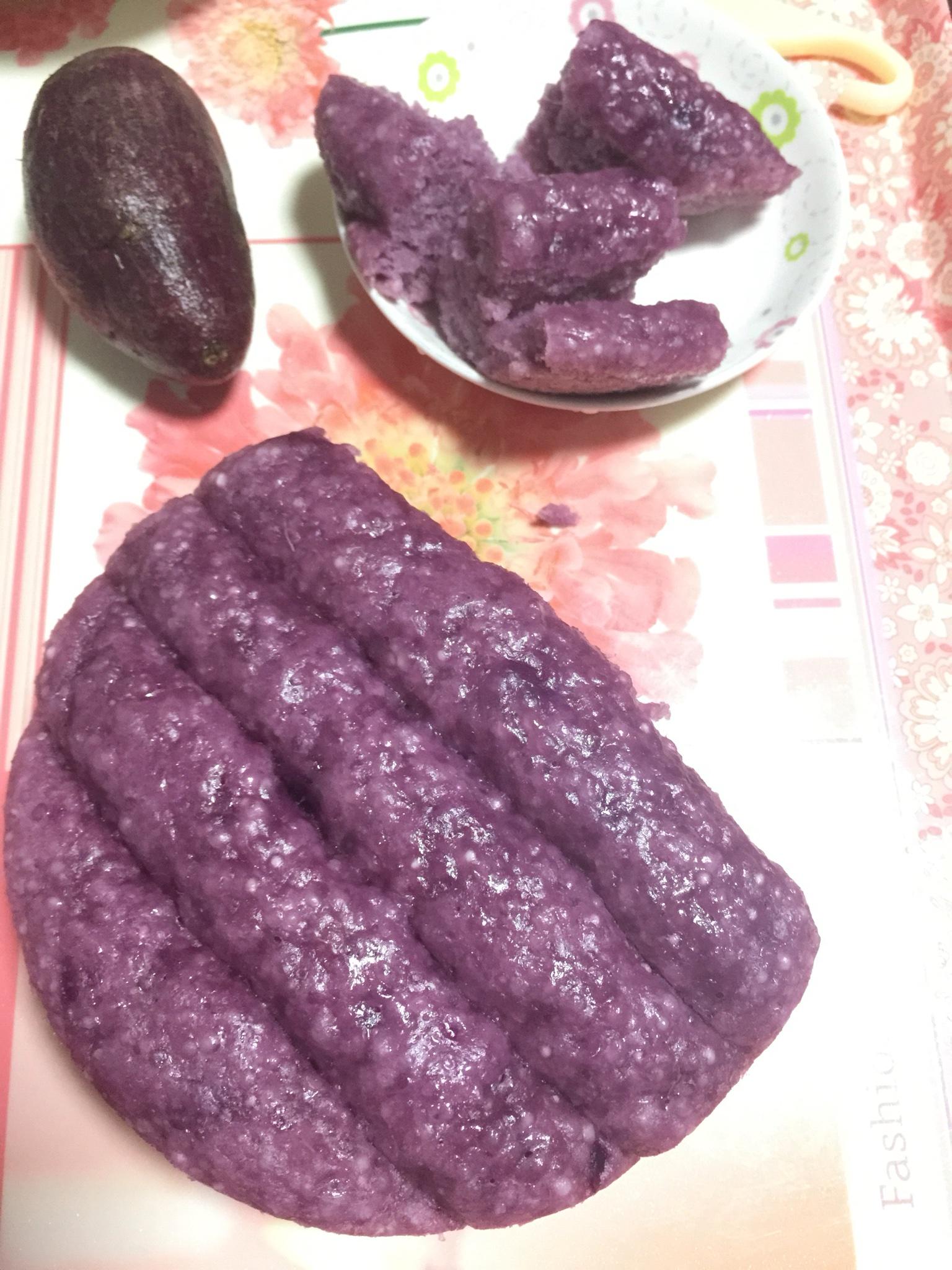 紫薯西米发糕的做法 步骤6