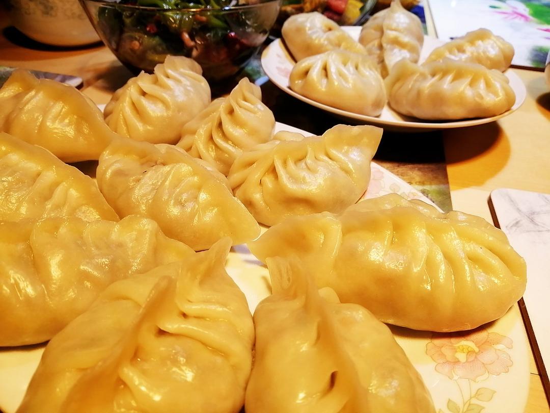 素馅莜面大蒸饺