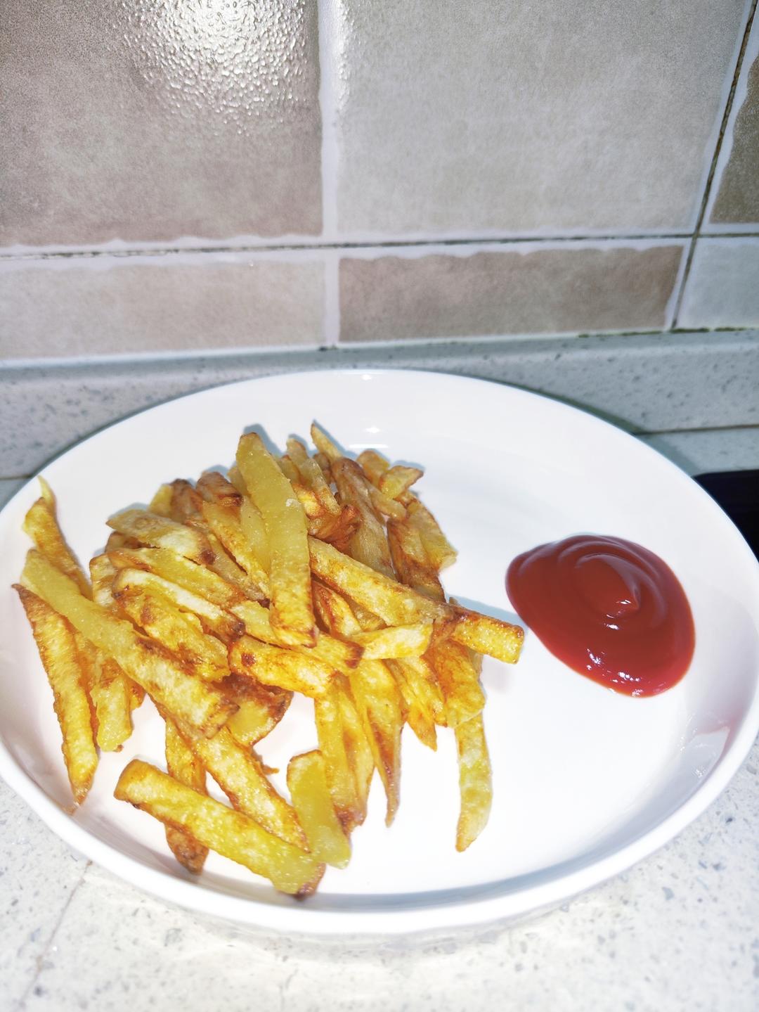 0失败！超简单！很省油！空气炸锅版薯条，现做现吃哦