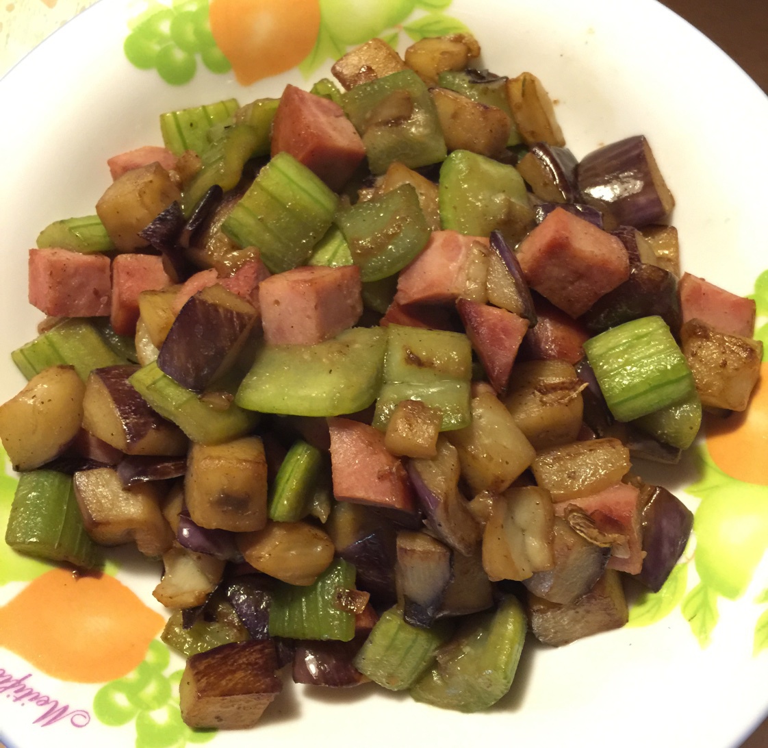 茄子炒黄瓜
