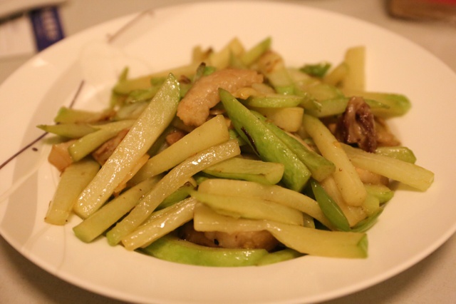 佛手瓜炒肉片