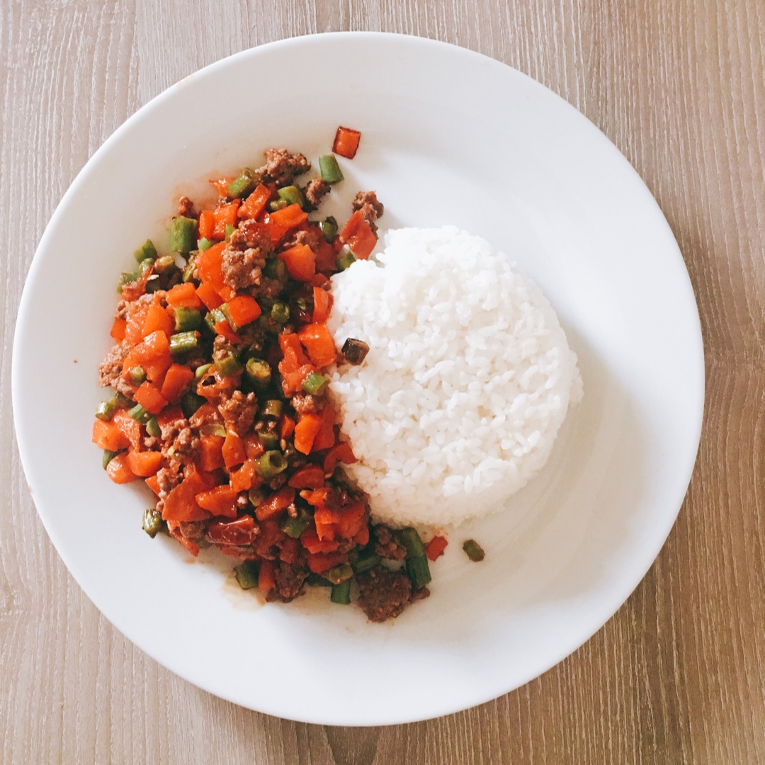 辣酱元母炒烂肉豇豆，超好吃