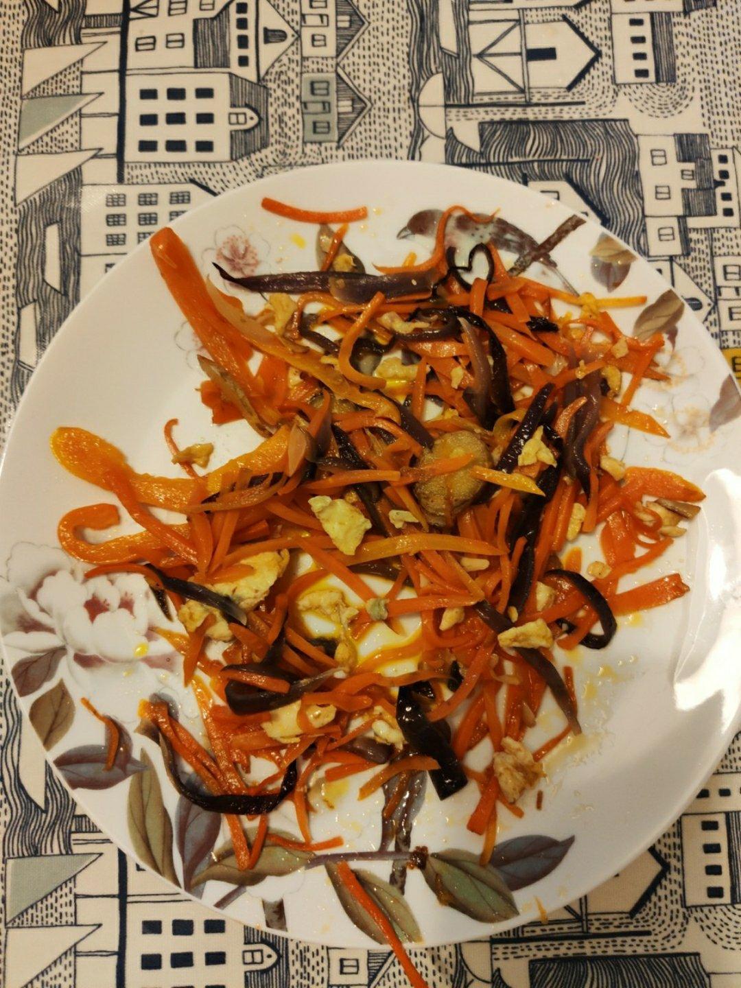 胡萝卜炒鸡蛋