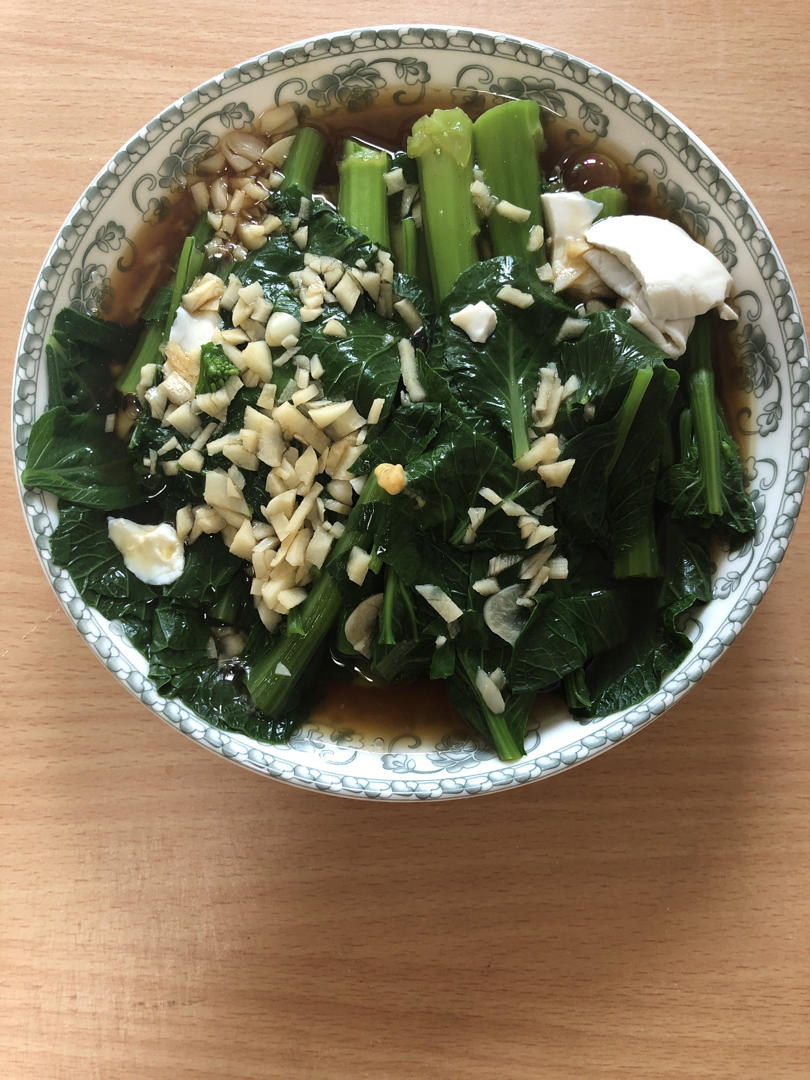 白/清灼广东菜心🥗（无油减脂菜！）简单零失败的快手菜！分分钟搞定！