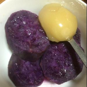 水晶紫薯糕的做法 步骤4