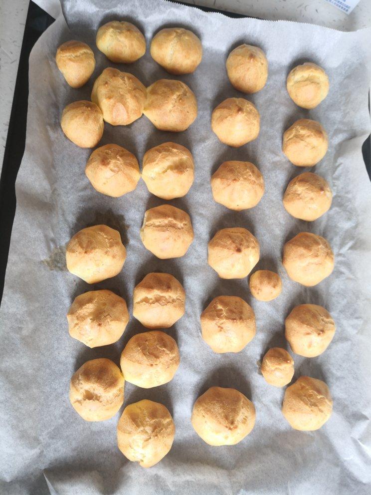 简单易成功的奶油小泡芙做法