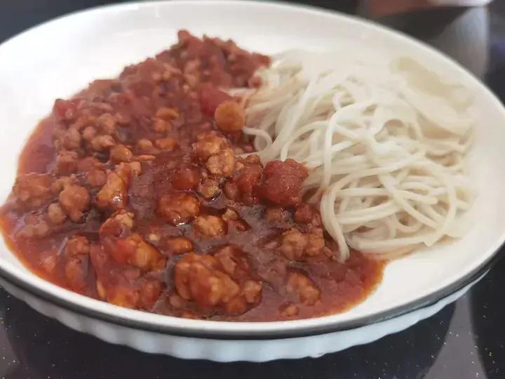 番茄肉末拌面