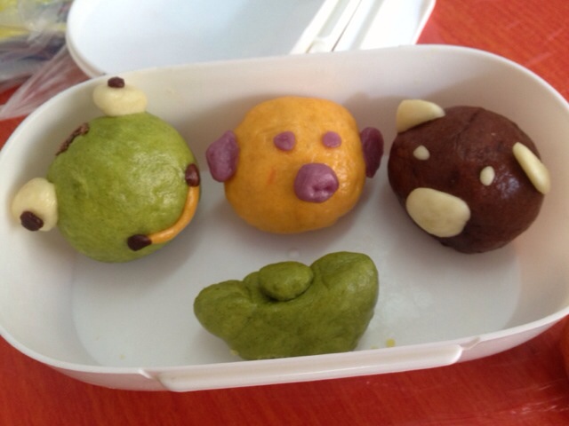 可爱的小猪豆沙包