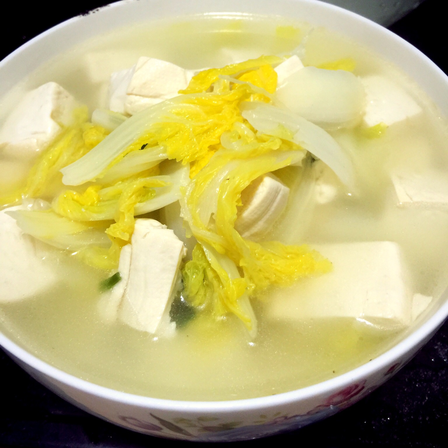 白菜豆腐汤