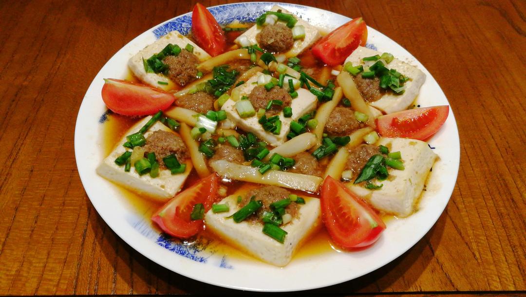 蒸酿嫩豆腐