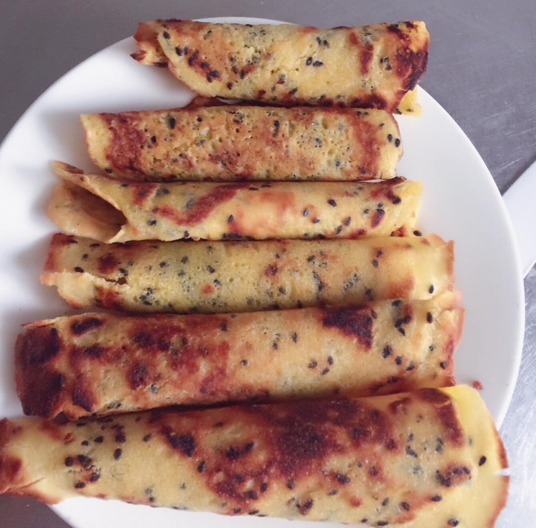 平底锅版脆蛋卷