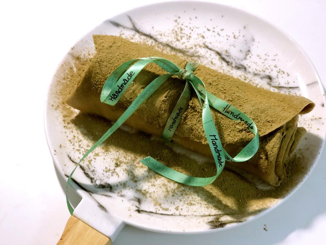 网红食谱│抹茶毛巾卷