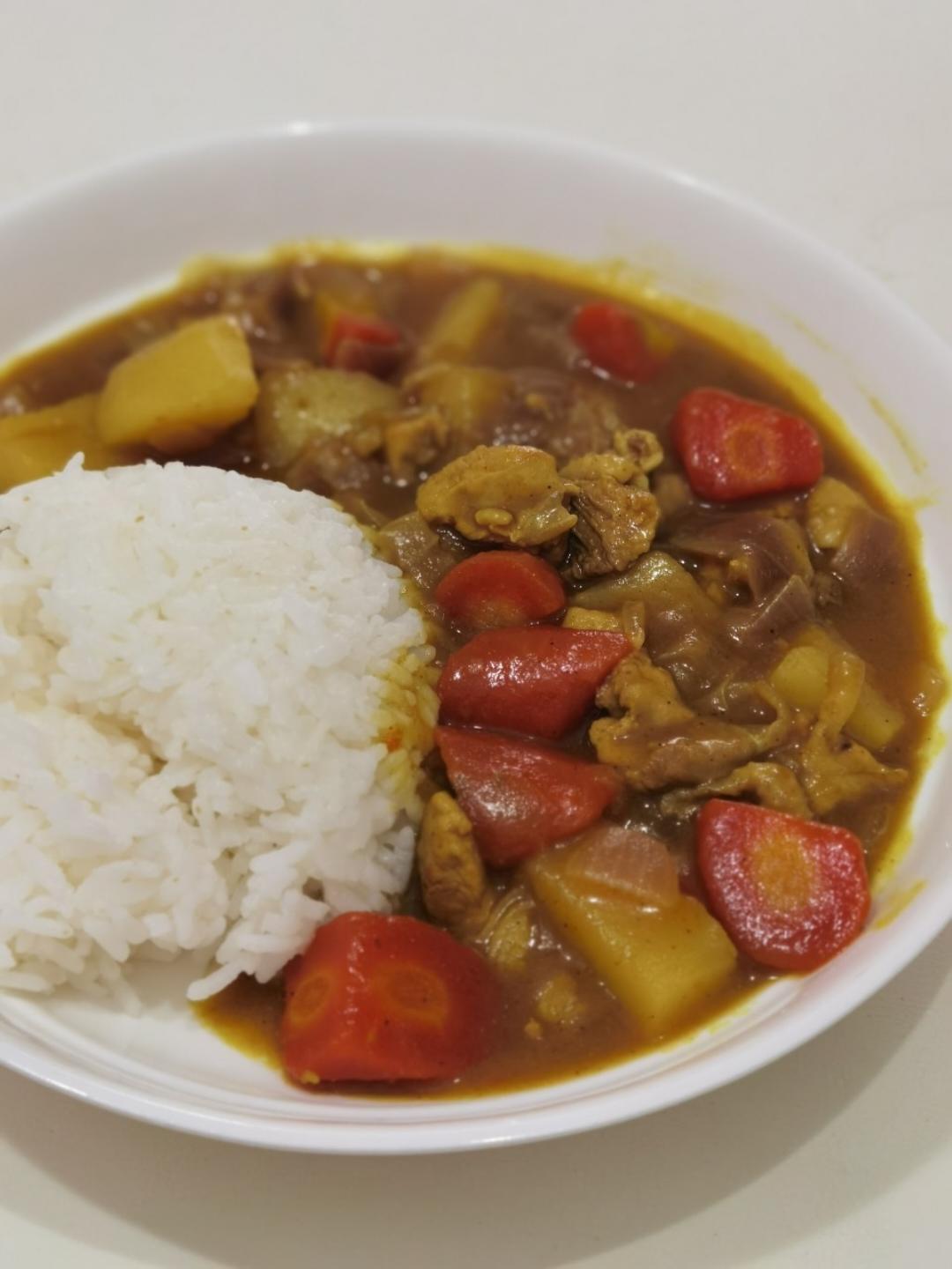 咖喱鸡腿饭