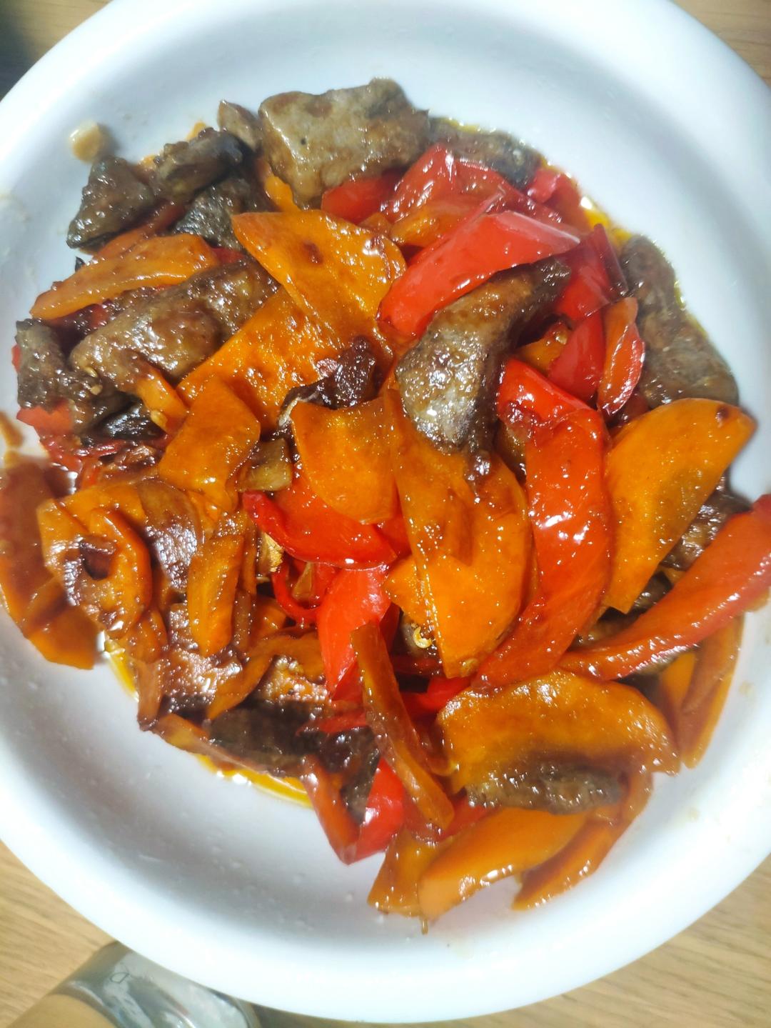 软嫩不腥的爆炒猪肝