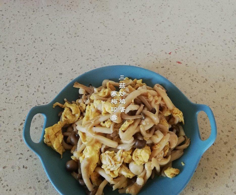 三菇炒鸡蛋