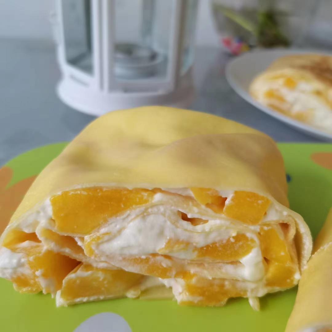 奶香浓郁の芒果毛巾卷