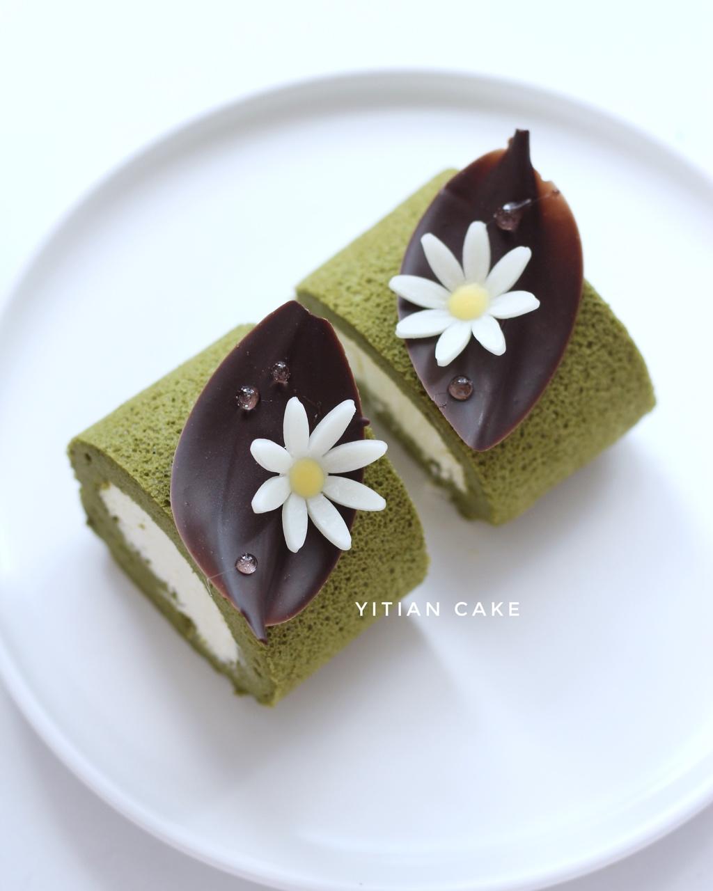 抹茶蜜豆蛋糕卷