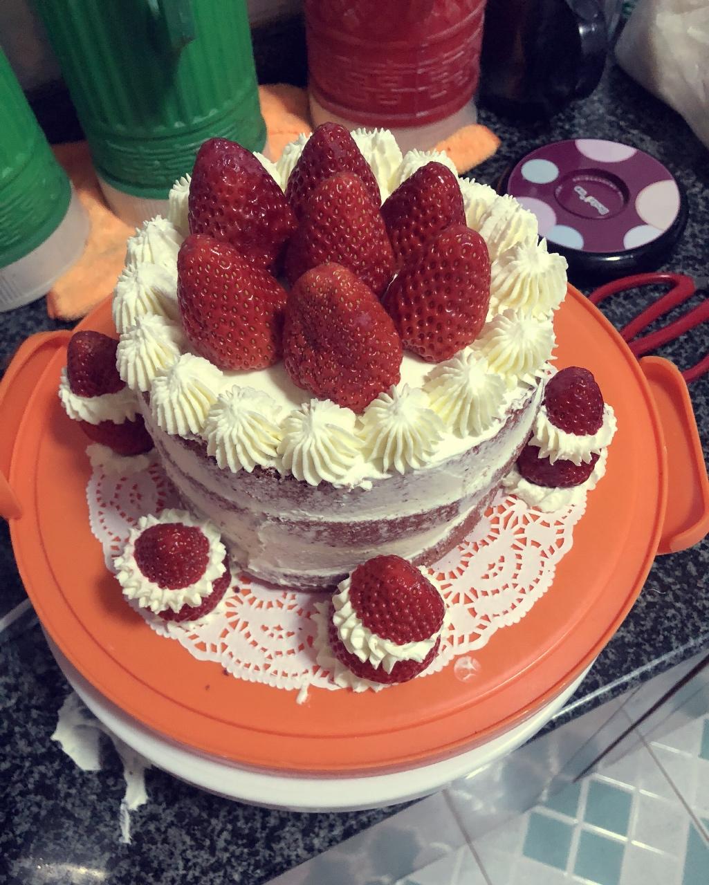 暖心红丝绒蛋糕［6寸绵软戚风版 ］