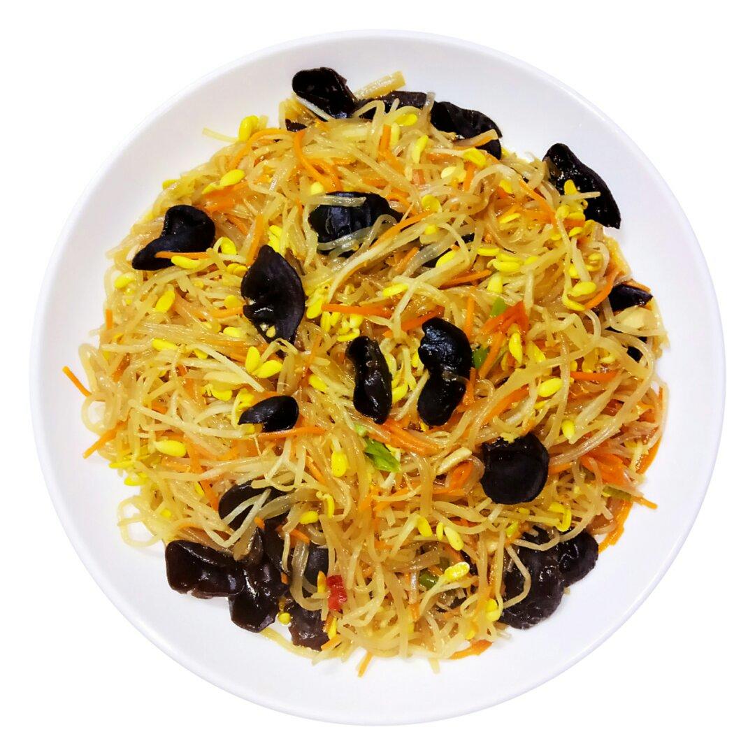 黄豆芽炒粉条