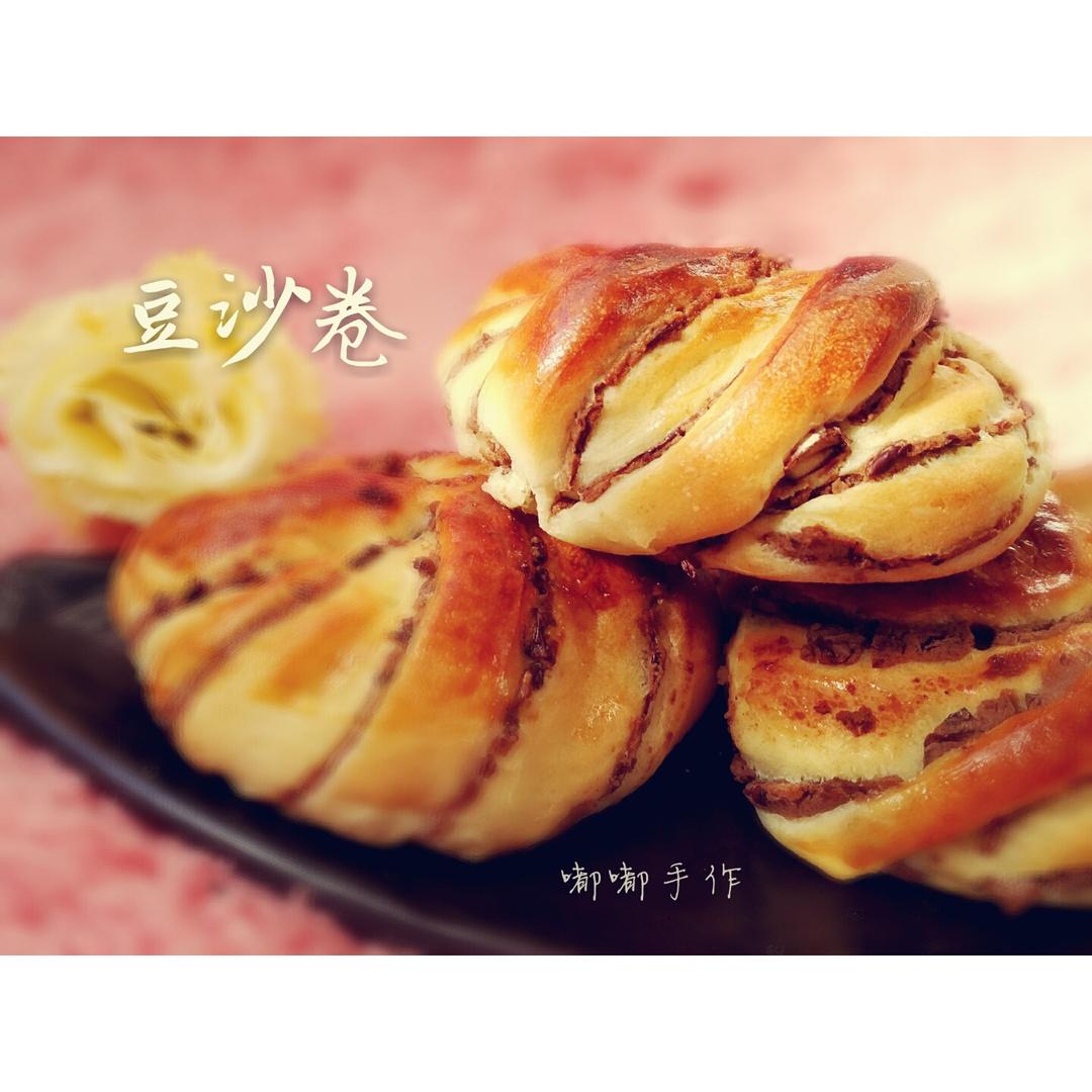 豆沙卷面包
