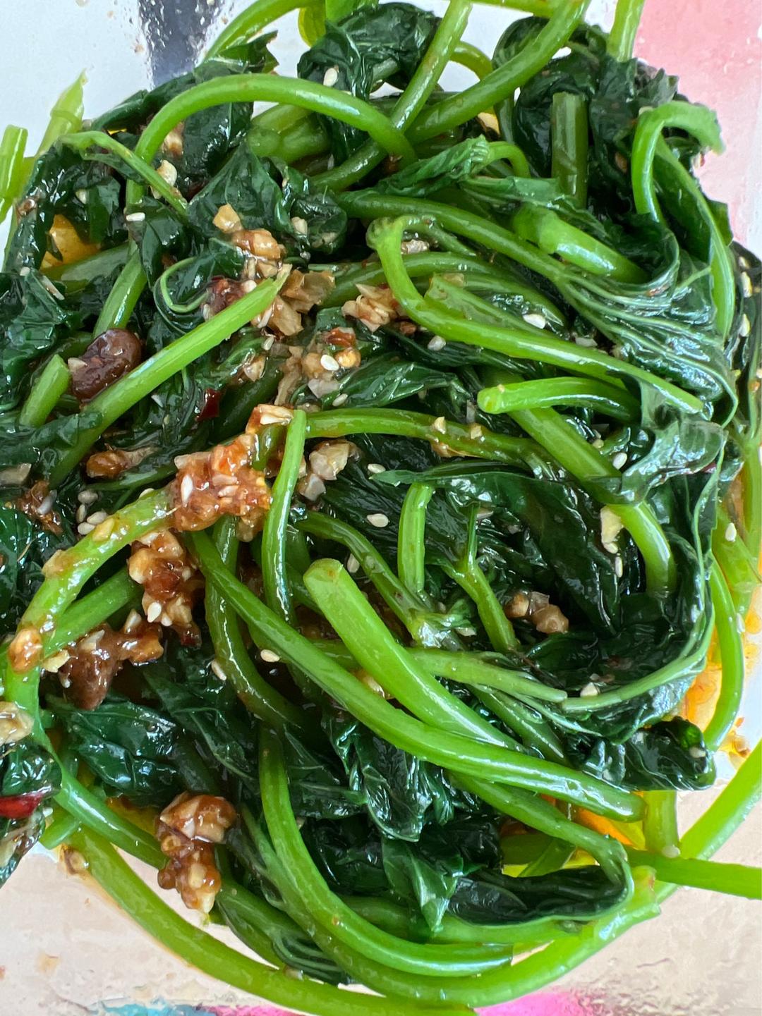 白灼番薯叶