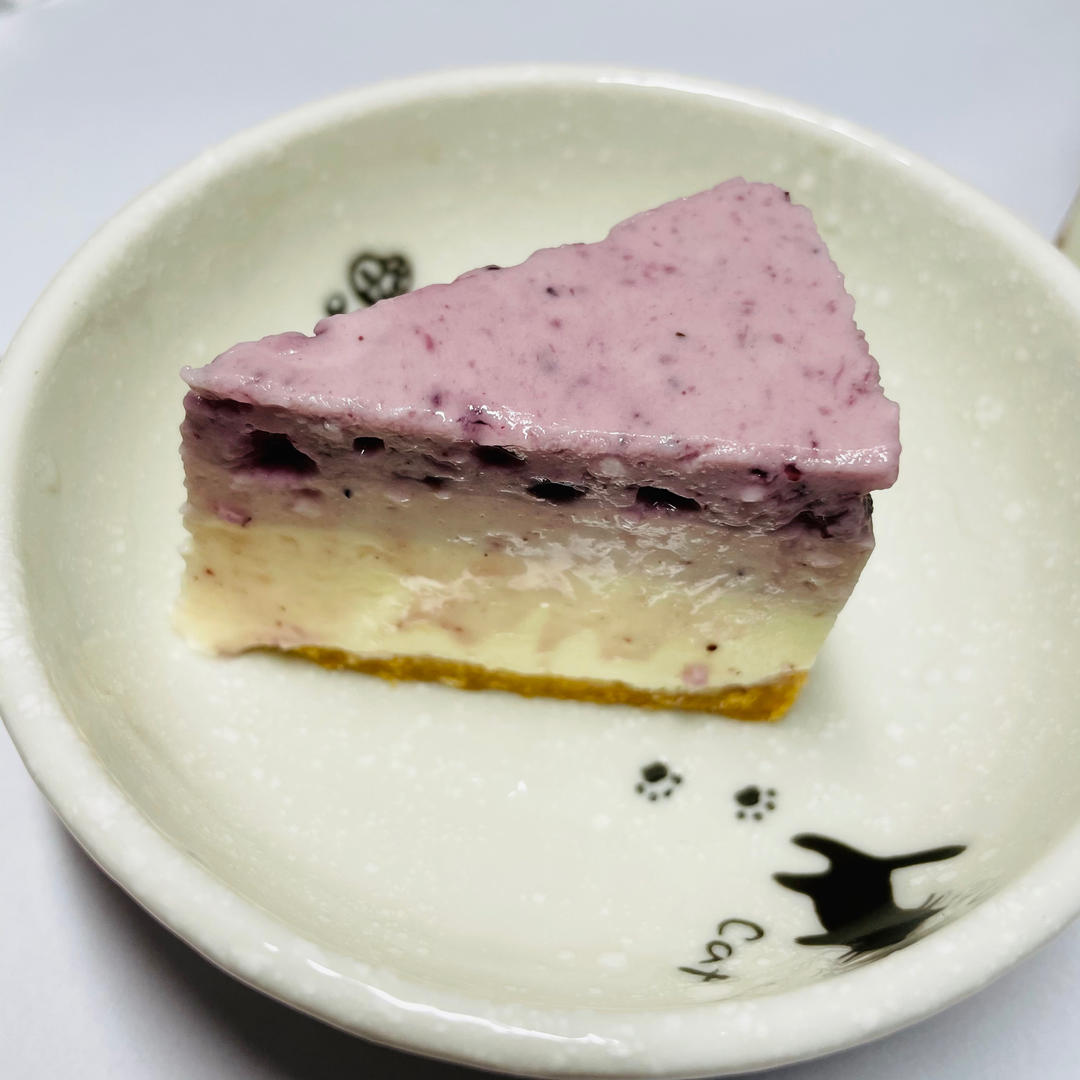 颜值爆表的草莓渐变芝士慕斯蛋糕（免烤箱6寸）