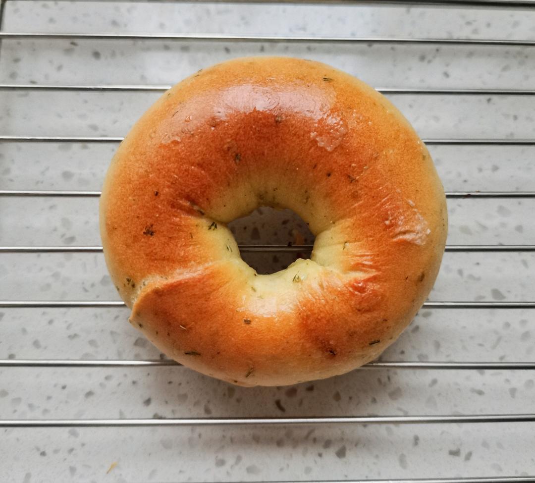 香满屋的大葱贝果