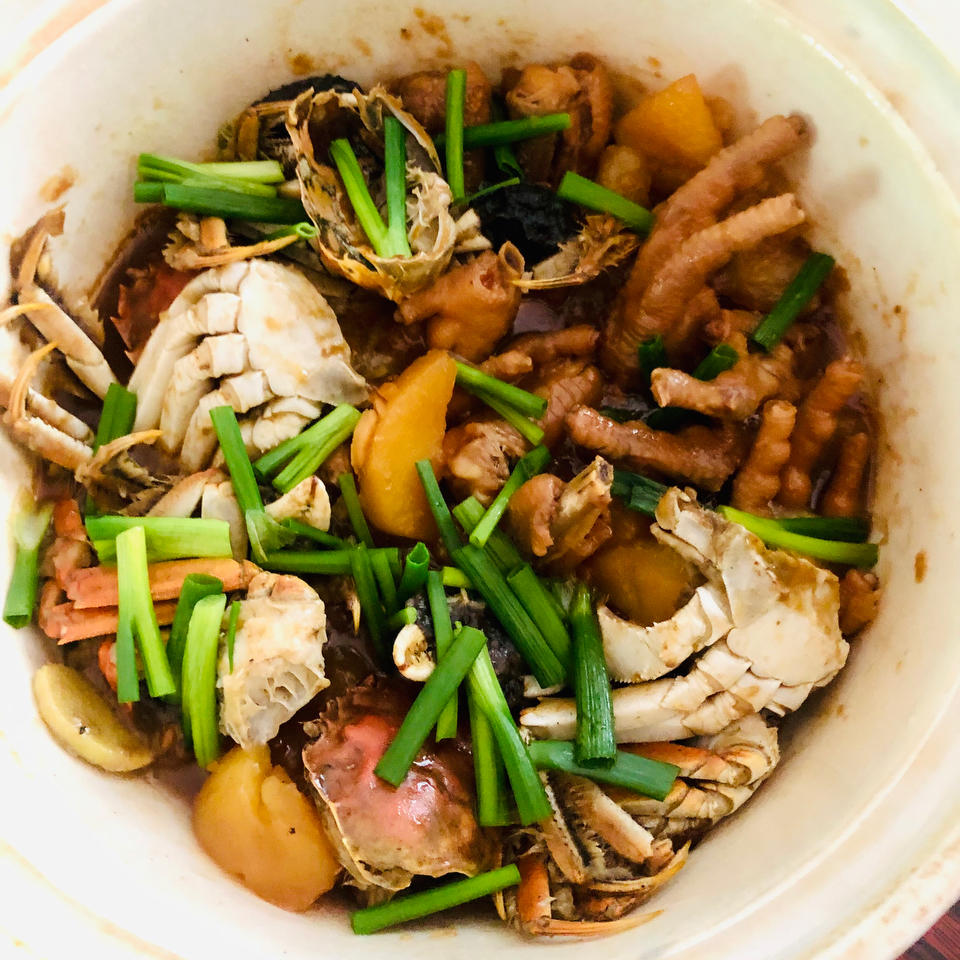 蟹肉煲