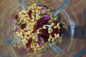 蔓越梅玫瑰花豆浆的做法 步骤4