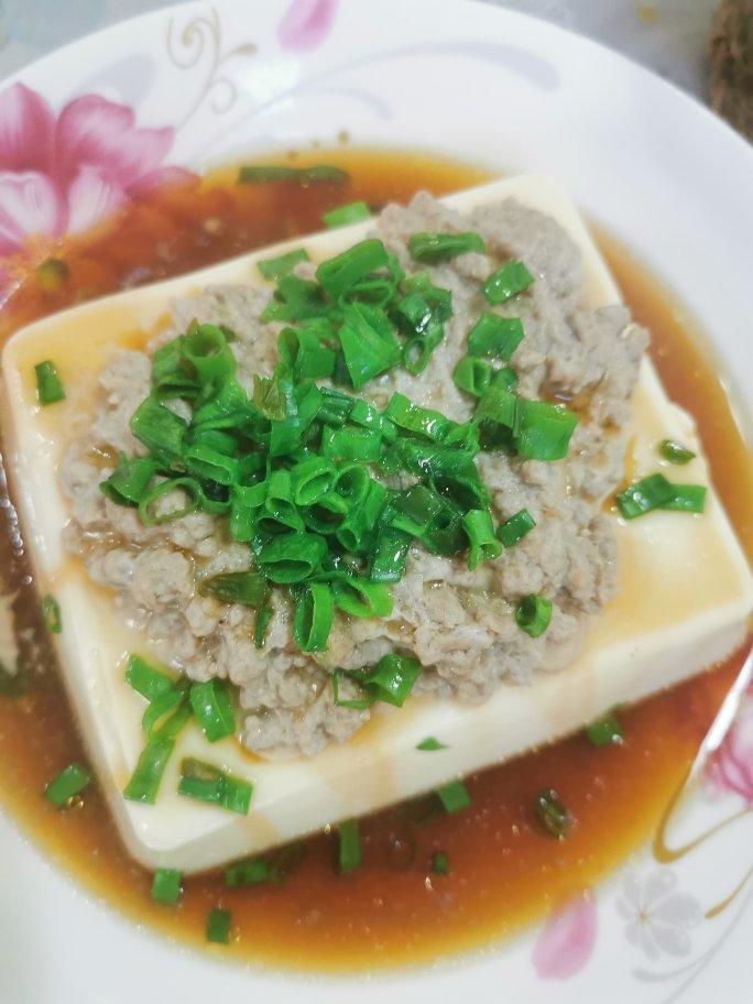 肉末蒸内酯豆腐