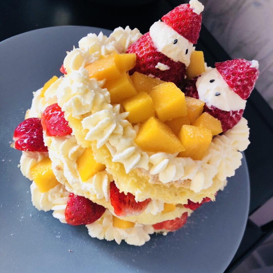 圣诞呆萌裸蛋糕