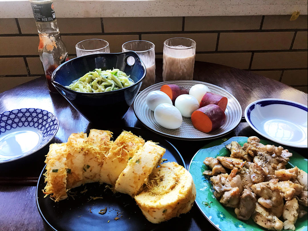 香葱肉松蛋糕卷