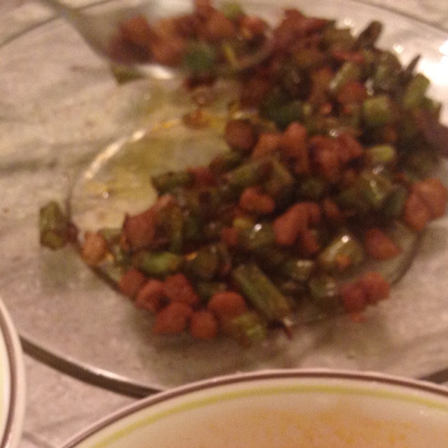 干煸榄菜肉末豆角