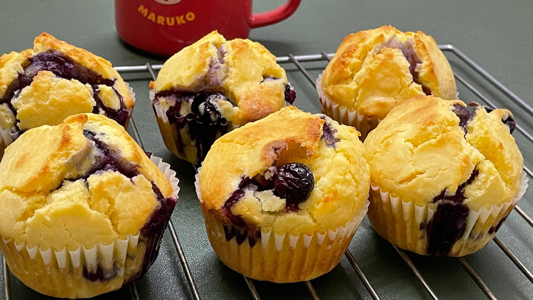 会爆浆的蓝莓玛芬蛋糕