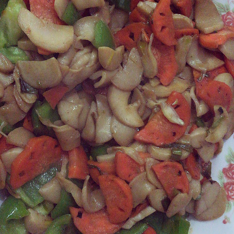 老丁的私房菜-美极杏鲍菇