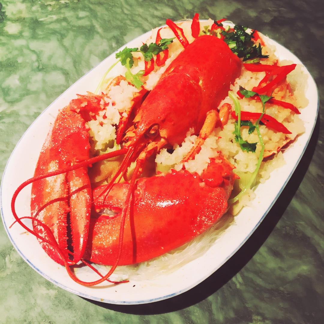 蒜蓉龙虾蒸粉丝