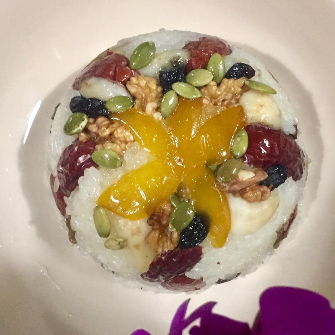 【猪油夹沙八宝饭】古法蒸糯米