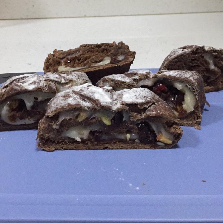 麻薯核桃夹心软欧包