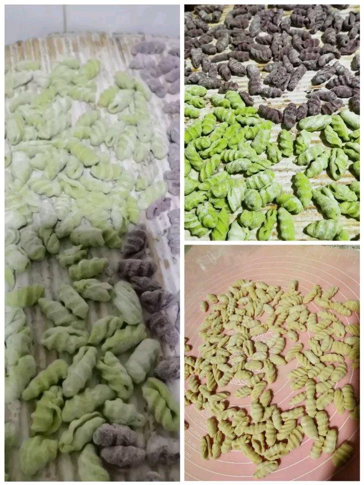 彩色麻食面
