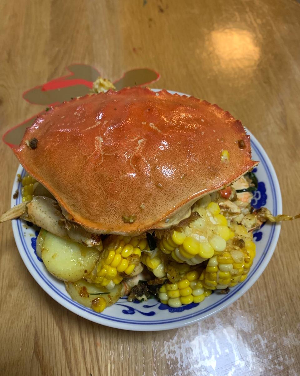 好吃到跳的椒盐面包蟹