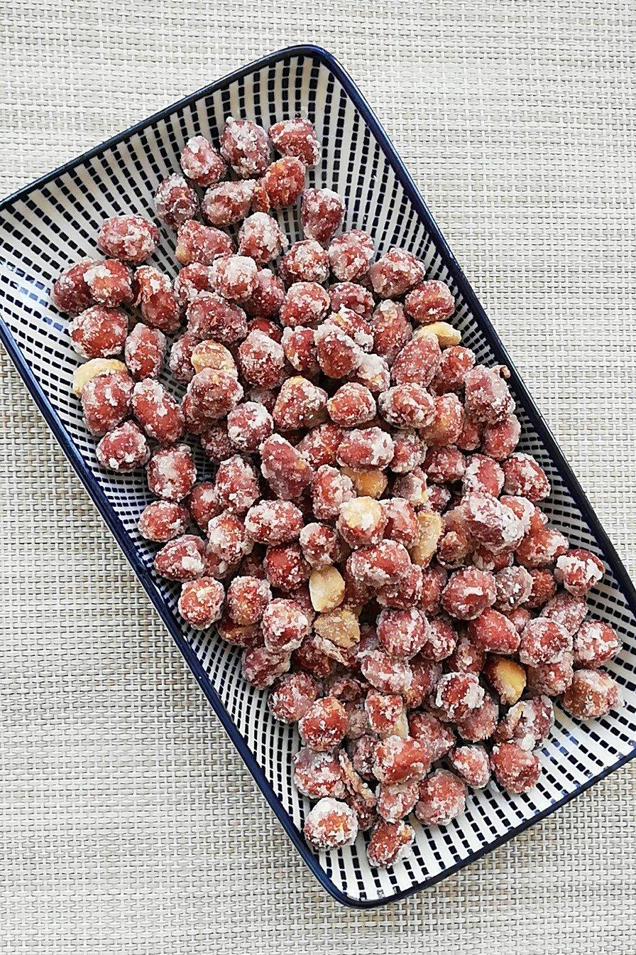 迟雨见晴做的糖霜花生米