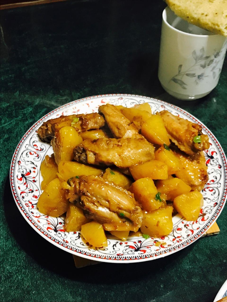 土豆炖鸡翅（快手零失败）
