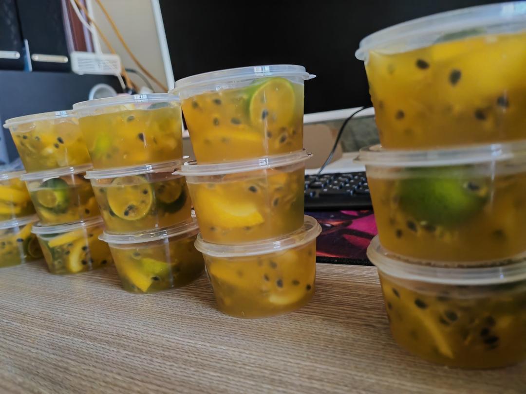 夏日饮品～百香果青桔柠檬水