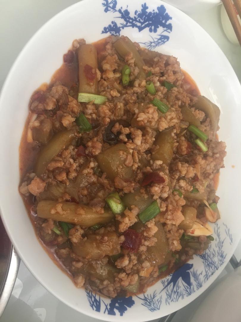 红烧肉沫茄子